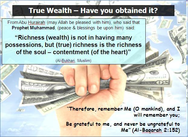 13 july - True wealth - happiness